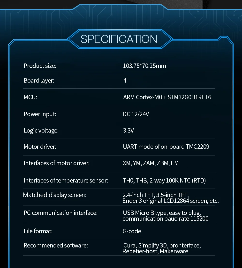BIGTREETECH SKR MINI E3 V3.0 3D Motherboard MINI E3 V2 TMC2209 3D Printer Accessories For Ender 3 - Image 10